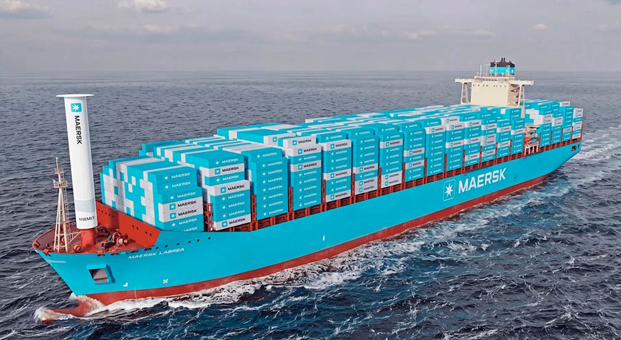 Maersk объявила о планах впервые в мире установить роторный парус на контейнеровоз