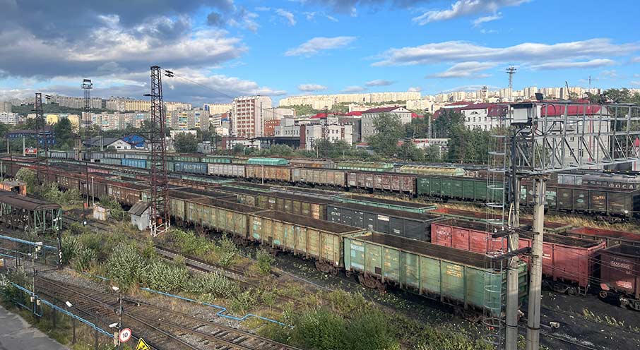 Вагоны на станции Мурманск