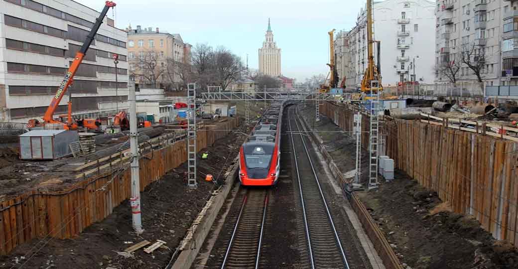 Железнодорожный участок. Ход реконструкции железной дороги Курская- Каланчевская. Реконструкция ЖД участка Железнодорожная.