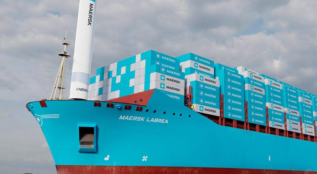 Maersk объявила о планах впервые в мире установить роторный парус на контейнеровоз